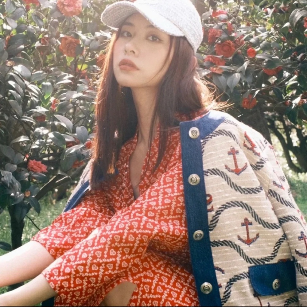 Nautical Anchor Pattern Cardigan - image 3